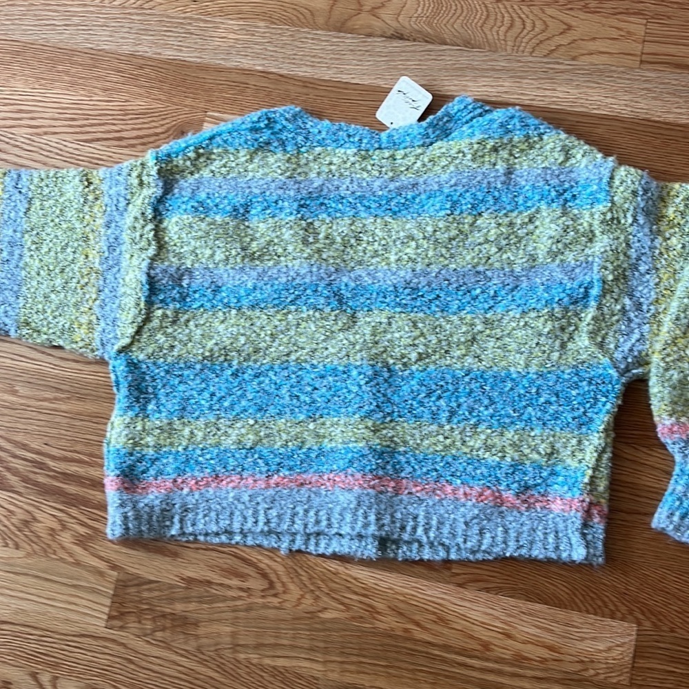 NWT Free People Soulmate Cardi in Candy Coated combo Cardigan Small - Picture 11 of 13